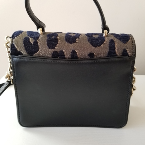 Kate Spade Neve Ocelot Top Handle Satchel Crossbody Bag - Picture 3 of 15